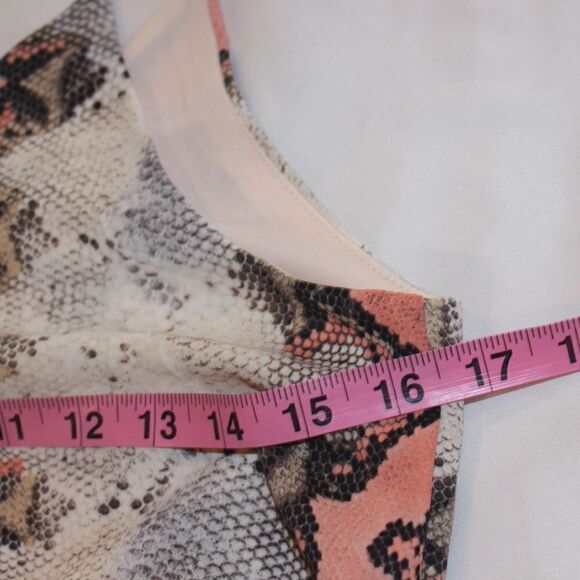 NWT west Kei Color Peach Snake Maxi dress Women size S small - Picture 12 of 14